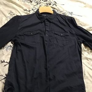 Calvin Klein black collar shirt